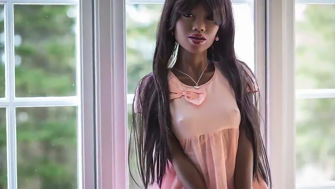 Black Beauty: Anal Sex Doll Gives A Blowjob And Takes A Creampie