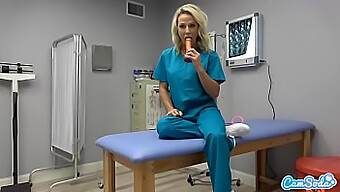 Camsoda'S Nurse420 Uses Sex Toy To Relieve Tension During Lunch Break