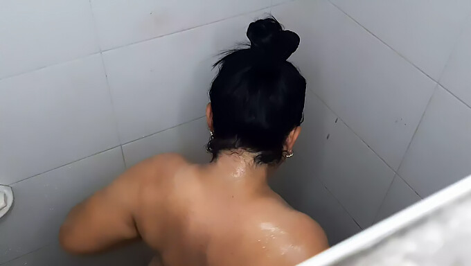 Asian Babe'S Shower Session Captured On Camera